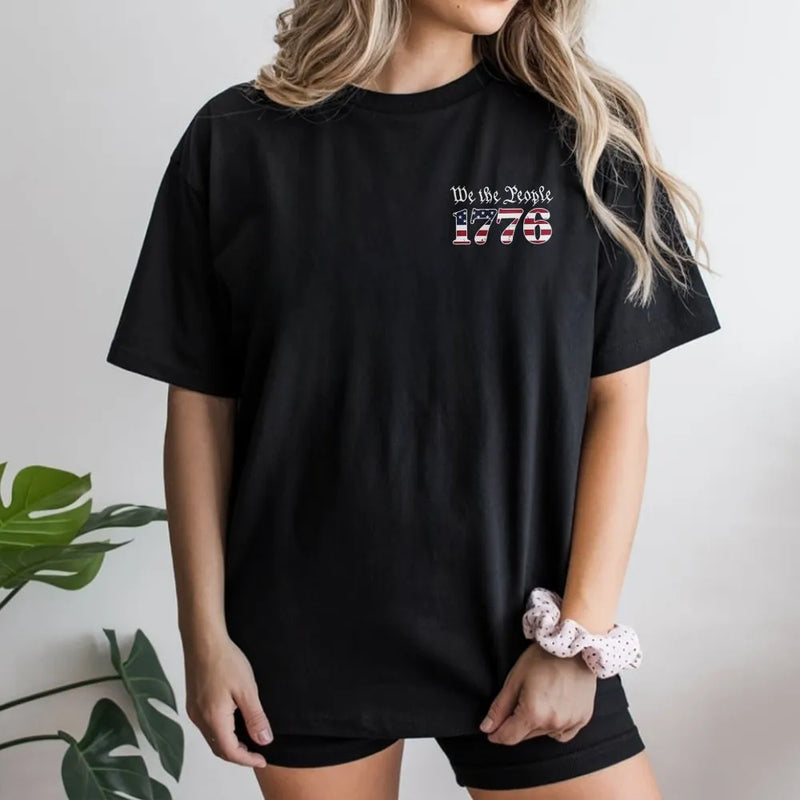 We the People 1776 T-Shirt | American Flag Graphic Tee | Premium Cotton | Patriotic Gift for Men and Women